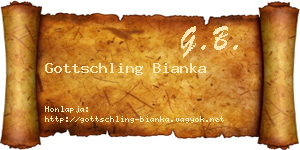 Gottschling Bianka névjegykártya